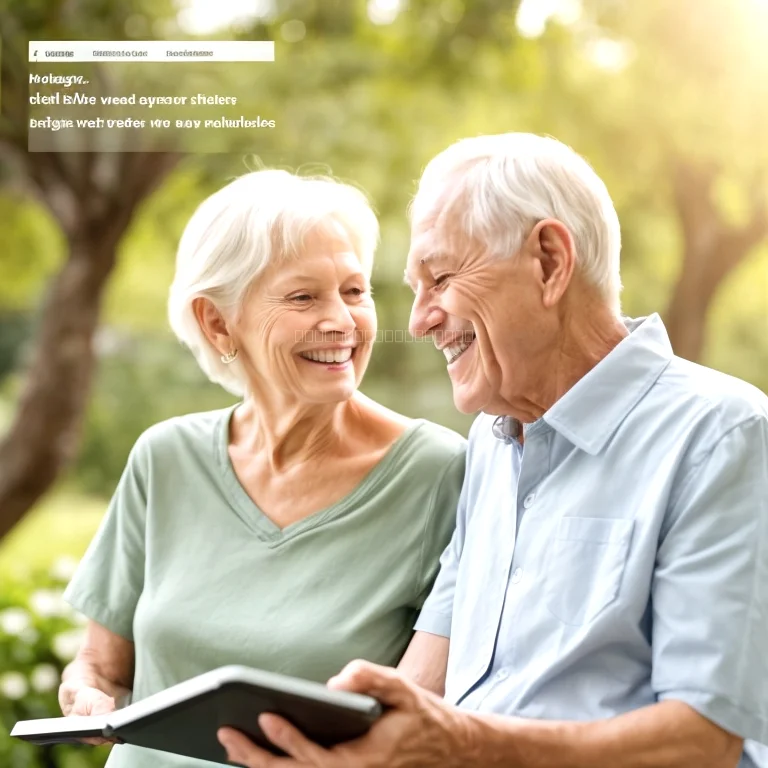 Sénior souriant avantage d’un séjour bien-être en montagne